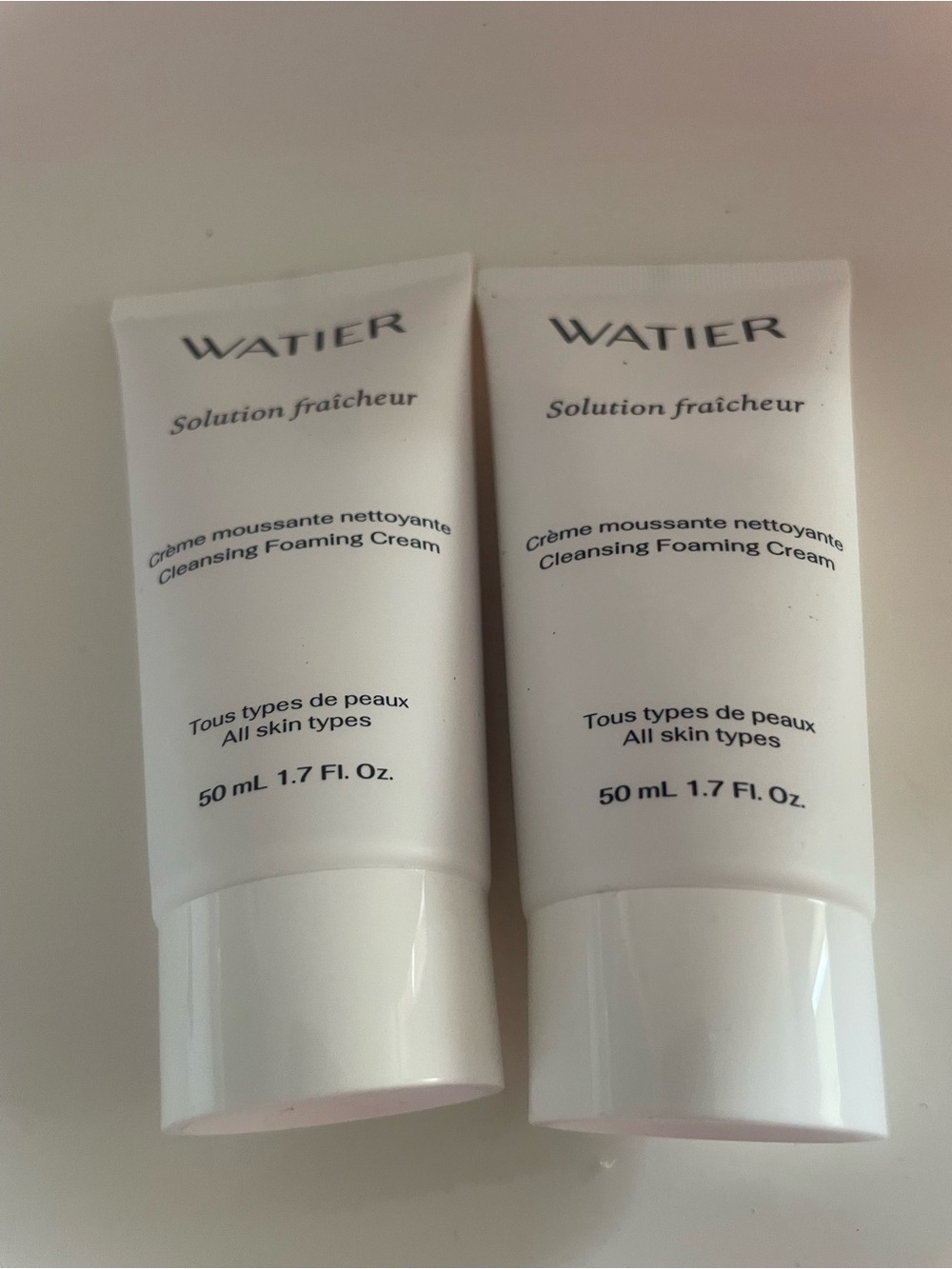 Lise Watier Solution Fraîcheur Cleansing Foaming Cream x 2